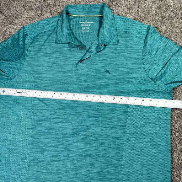 Tommy Bahama Polo Blue Palm Coast Island Zone Rugby Embroidered Logo XXL - Picture 4 of 6